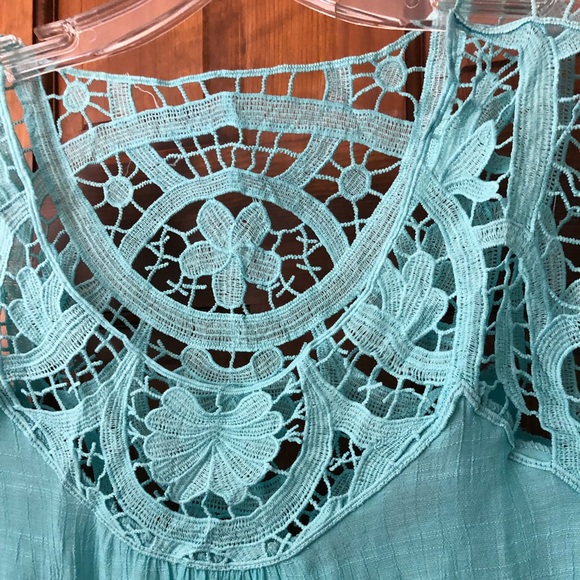 Light Blue Crotchet Blouse - Picture 2 of 7